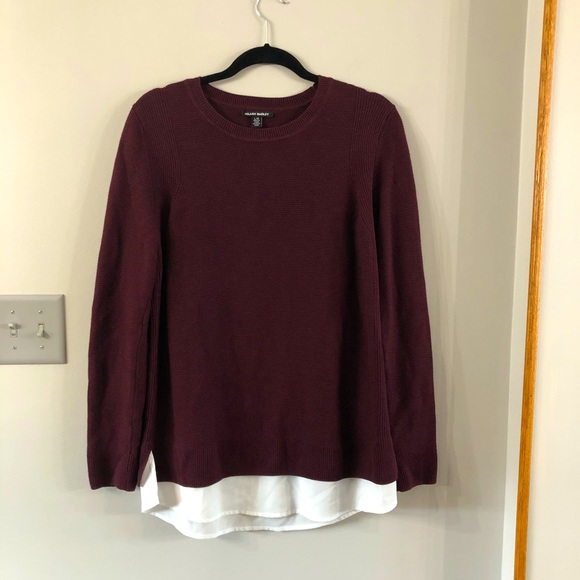 Hilary Radley Sweaters - Hilary Radley Burgundy L Sweater